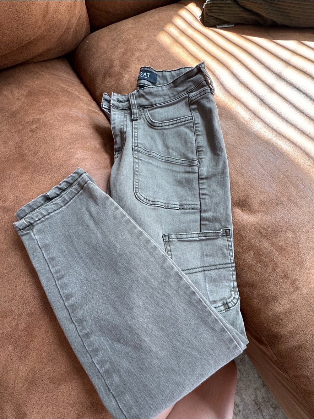 Oat New York Women's Skinny Utility Pants in Stone Gray